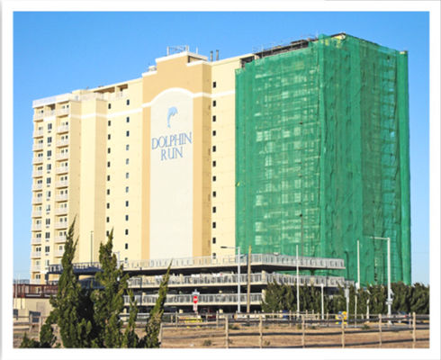 120gsm άσπρο πράσινο ικρίωμα 2m X 50m 3m X 50m 1m X 50m πλέγματος αλιείας με δίχτυα ικριωμάτων