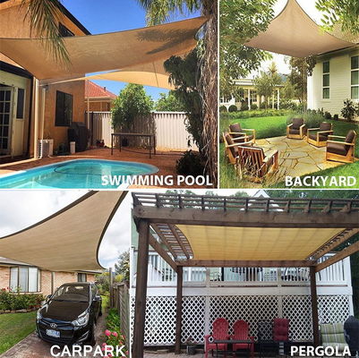 UV πανιά σκιάς ήλιων προστασίας πανιών σκιάς τριγώνων